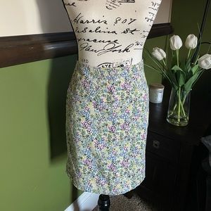 J. Jill Floral Skirt